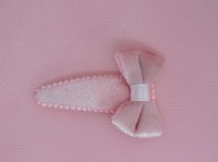 haarspeldje roze fluweel 